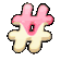 hashtag animated GIF emoji from ノmitsuri