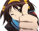 HaruhiThumbsUp