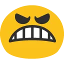 grimacing grimacing