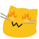 blobcatfireeyes