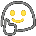 BlobNeonThumbsUp