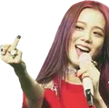 jisooMiddleFingerUp