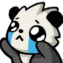 Crying Panda Discord Emoji