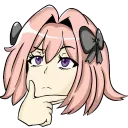 Astolfo Think Discord Emoji
