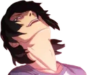 inhales