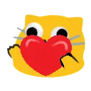 blobcatgooglyheart