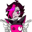 GlitchtaleMettatonShrug GlitchtaleMettatonShrug
