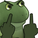 :FrogMiddleFinger: Discord Emote