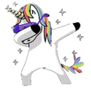 dabbing_unicorn Discord emoji