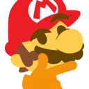 thonk_mario Discord Emoji