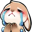 Cry Bunny Discord Emoji