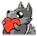 :greywolflove: Discord Emote