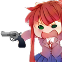 monika_fire Discord emoji