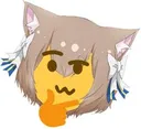 Neko Think NekoThink Discord Emoji