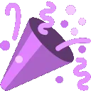 Tada Purple Discord Emoji