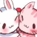 BunBunandKittyHuggle
