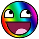 AwesomeFaceHappyRainbowRE Discord Emoji