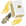 A small pixelated hammer with a yellow handle and a white head.