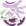 A jagged purple and green pixel art creature with a mysterious, mischievous expression.