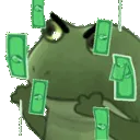 GifFrogeCashRain