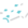 A pixelated white and light blue cross icon with sharp edges.