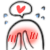 qtFlushed Discord emoji