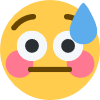 flushedSweat Discord emoji