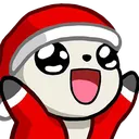 Panda Christmas Discord Emoji