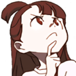 AkkoThinking Discord emoji