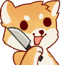 :1736_ShibeStab: Discord Emote