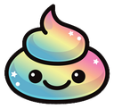 :4791_RainbowPoop: Discord Emote
