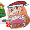 :UmaruLazySanta: Discord Emote
