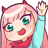 :DS_ZeroTwoWave: Discord Emote