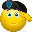 asoldiersalutingsmileyemoticon