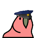 ParrotPoliceRainbow Discord Emoji