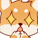 V Doggo Sparkle Eyes Discord Emoji