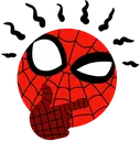 SF_SpiderManThink Discord Emoji
