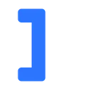 close_bracket_blue Discord Emoji