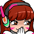 :dvaGiggles: Discord Emote