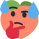 Peach_Think Discord Emoji