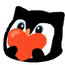 blobcatpenguinheart Discord Emoji