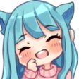 neko_giggle Discord emoji