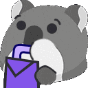 GifKoalaSip Discord emoji