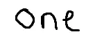 one