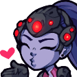 widowKiss Discord emoji