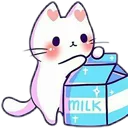 MilkCat Discord Emoji