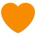 Orange Heart Orange_heart Discord Emoji