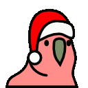 6385_christmaspartyparrot animated Discord emote - BOOP
