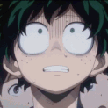 Deku Scared Discord Emoji