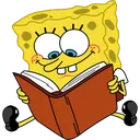 SBSP_SpongeBobRead Discord Emoji